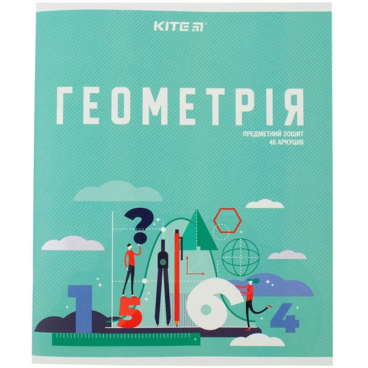 Зошит предметний Kite Urban, 48 аркушів, клітинка, Геометрія K23-240-27