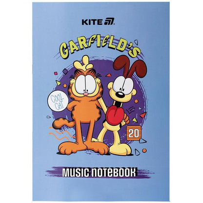 Зошит для нот Kite Garfield, А4, 20 аркушів, GF25-404