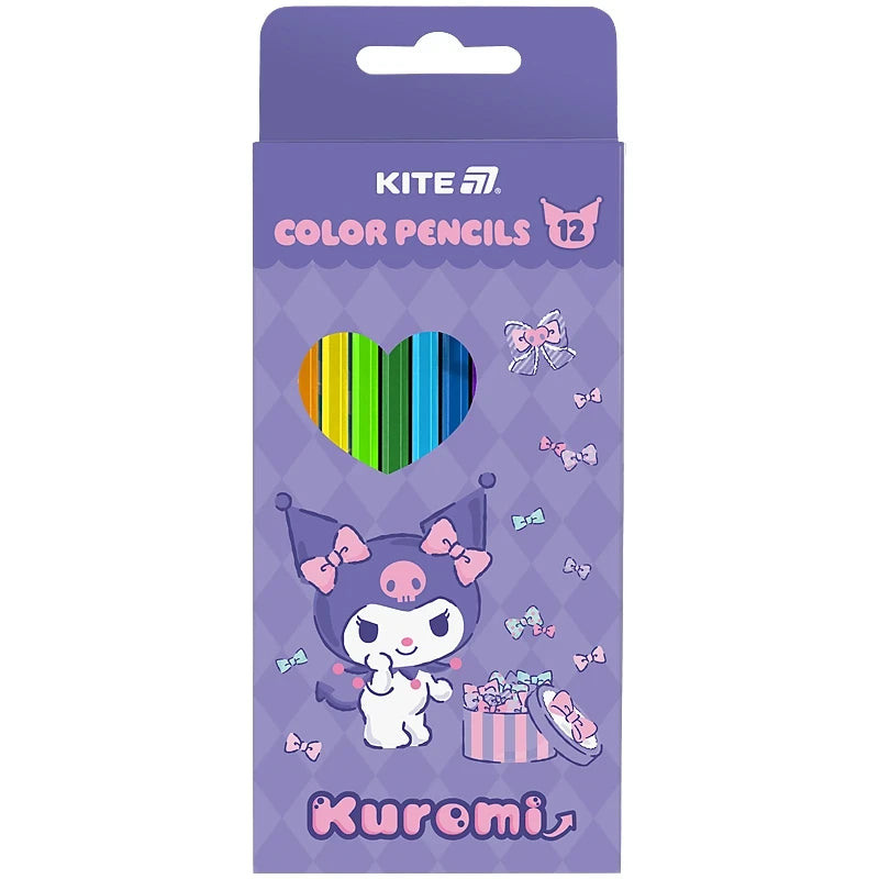 Олівці кольорові Kite Kuromi 12 шт HK25-051-2