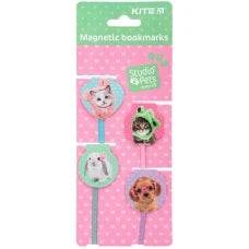 Набір магнітних закладок-лясе Kite Studio Pets SP24-497