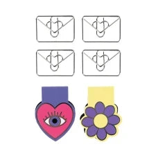 Набір магнітних закладок з фігурними скріпками Kite Letter K24-495-4