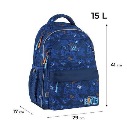 Рюкзак шкільний GoPack Education Crazy Skate GO25-182M-7