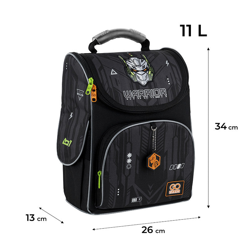 Рюкзак шкільний каркасний GoPack Education Warrior GO25-5001S-8