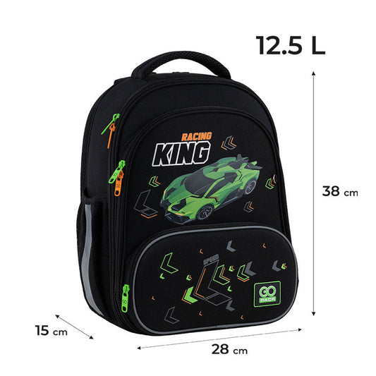 Рюкзак шкільний каркасний GoPack Education Rasing King GO25-597M-5