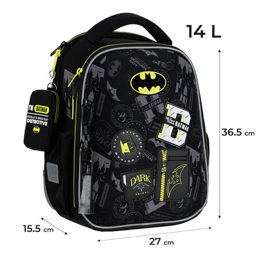 Рюкзак шкільний каркасний Kite Education DC Batman DC25-555S