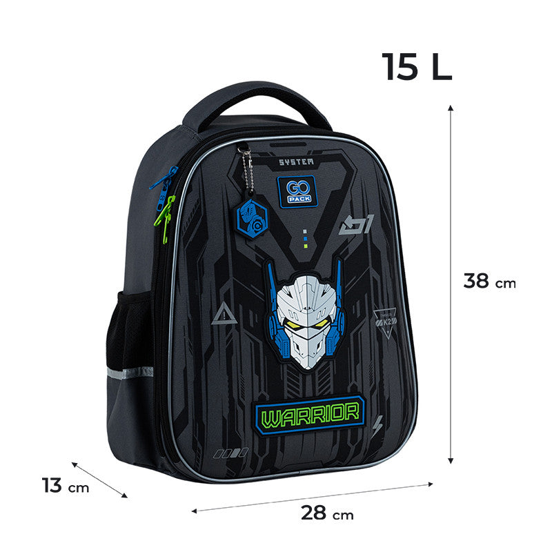 Рюкзак шкільний напівкаркасний GoPack Education Warrior GO25-165M-6