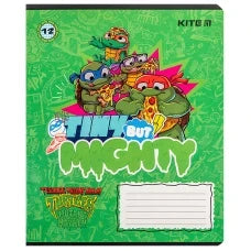 Зошит шкільний Kite Ninja Turtles, 12 аркушів, клітинка NT24-232