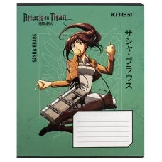 Зошит шкільний Kite Attack on Titan, 12 аркушів, лінія AT24-234