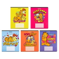 Зошит шкільний Kite Garfield, 18 аркушів, клітинка GF24-236