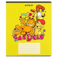 Зошит шкільний Kite Garfield, 18 аркушів, клітинка GF24-236