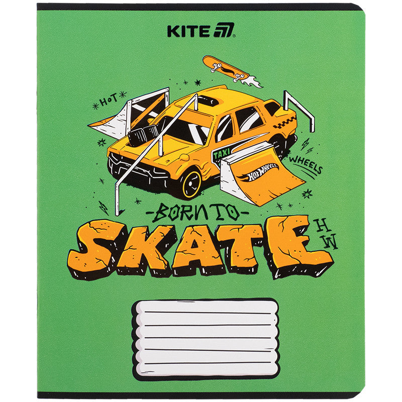 Зошит шкільний Kite Hot Wheels, 18 аркушів, клітинкa HW25-236