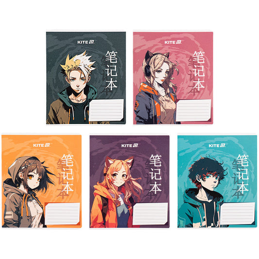 Зошит шкільний Kite Anime, 18 аркушів, клітинка K25-236-1