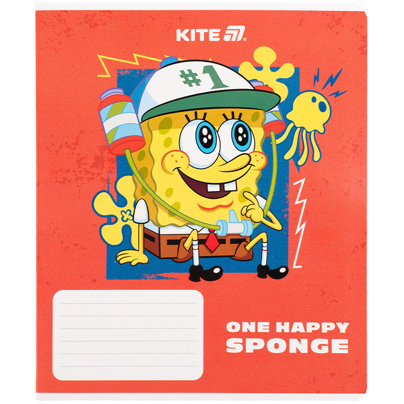 Зошит шкільний Kite SpongeBob SquarePants, 18 аркушів, клітинка SB25-236