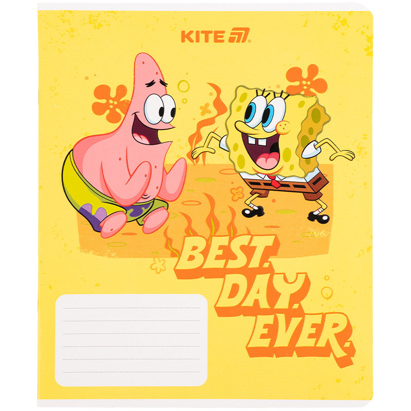 Зошит шкільний Kite SpongeBob SquarePants, 18 аркушів, клітинка SB25-236