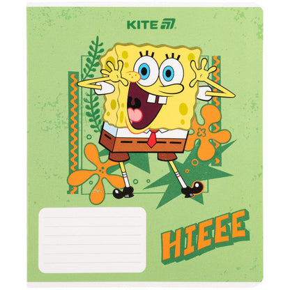 Зошит шкільний Kite SpongeBob SquarePants, 18 аркушів, клітинка SB25-236