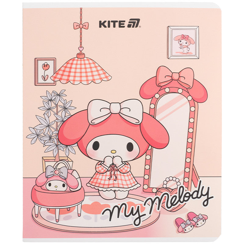 Зошит шкільний Kite Kuromi, 24 аркуша, клітинка HK25-238