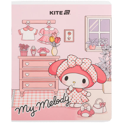 Зошит шкільний Kite Kuromi, 24 аркуша, клітинка HK25-238