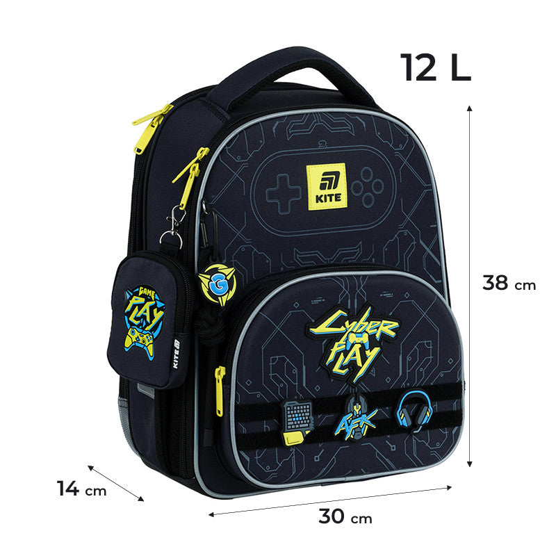 Рюкзак шкільний каркасний Kite Education Cyber K25-556M-2