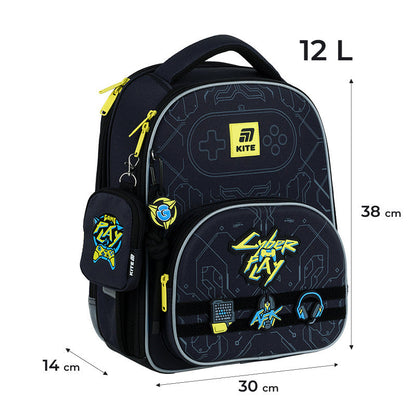 Рюкзак шкільний каркасний Kite Education Cyber K25-556M-2