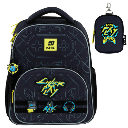 Рюкзак шкільний каркасний Kite Education Cyber K25-556M-2