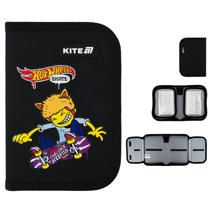 Пенал без наповнення Kite Hot Wheels Skate 1 відділення 2 відворот HW25-622-2