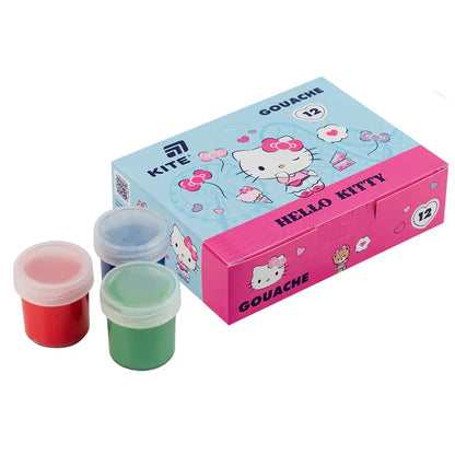Гуаш Kite Hello Kitty 12 кольорів HK25-063