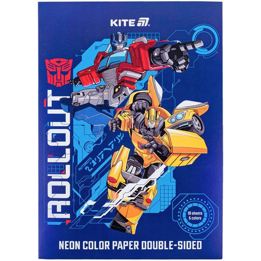 Папір кольоровий неоновий Kite Transformers TF24-252