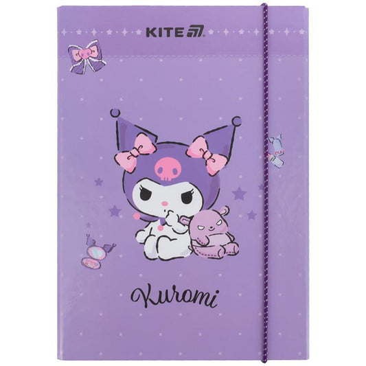 Папка для зошитів на гумці Kite Kuromi HK25-210-2, картон