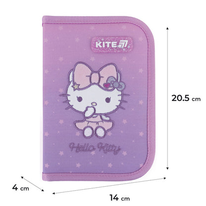 Пенал без наповнення Kite Hello Kitty 1 відділення 1 відворот HK25-621
