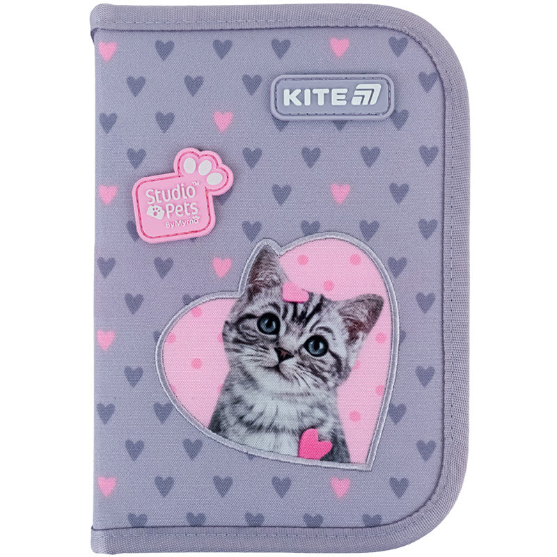 Пенал без наповнення Kite Studio Pets 1 відділення 1 відворот SP25-621