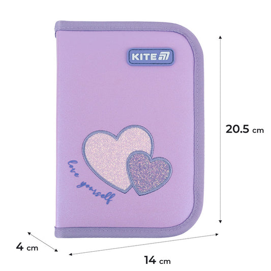 Пенал без наповнення Kite Sweetheart  1 відділення 1 відворот K25-621-1