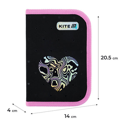 Пенал з наповненням Kite Love is 1 відділення 2 відвороти K25-622H-3