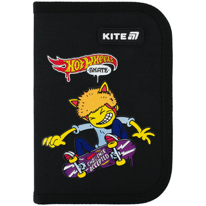 Пенал без наповнення Kite Hot Wheels Skate 1 відділення 2 відворот HW25-622-2