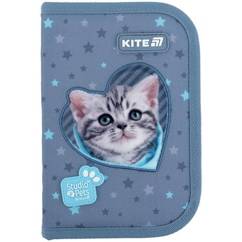 Пенал без наповнення Kite Studio Pets 1 відділення 2 відворот SP25-622-3