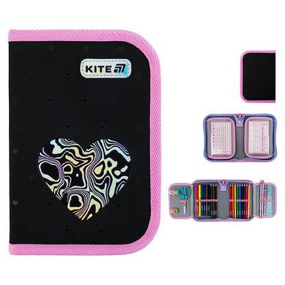 Пенал з наповненням Kite Love is 1 відділення 2 відвороти K25-622H-3