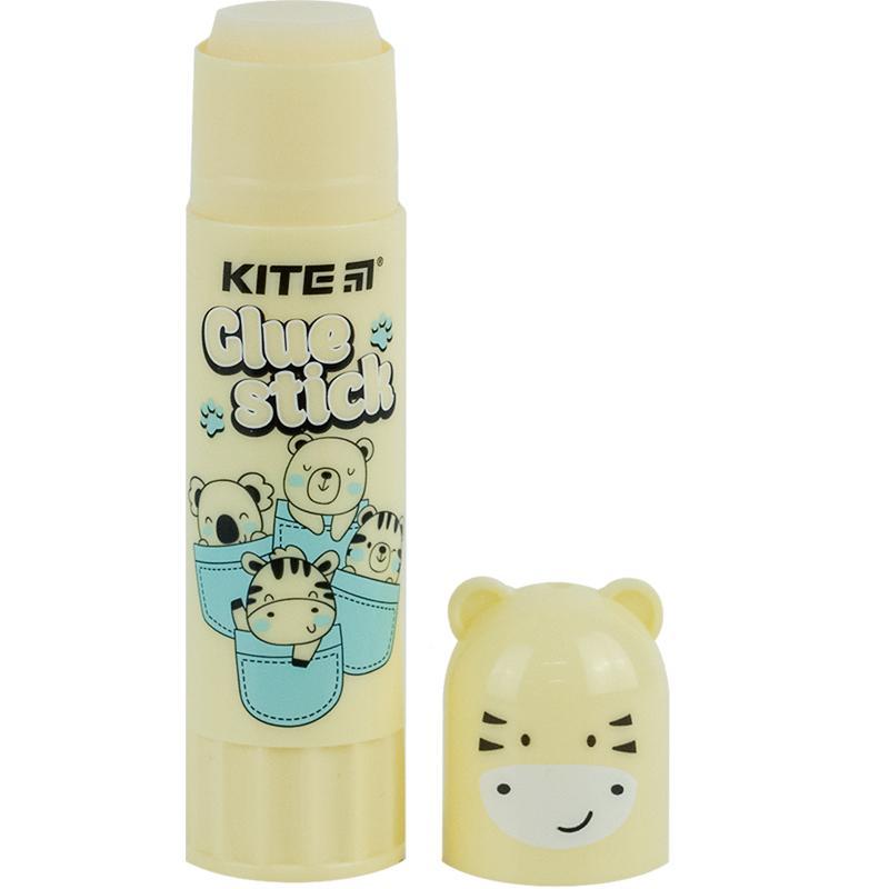 Клей-олівець PVP Kite Colorful з фігурним ковпачком, 15 г  K24-1131