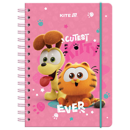 Щоденник на спіралі Kite Garfield тверда обкладинка GF25-438