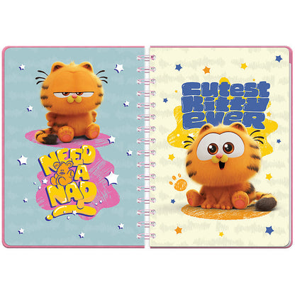 Щоденник на спіралі Kite Garfield тверда обкладинка GF25-438