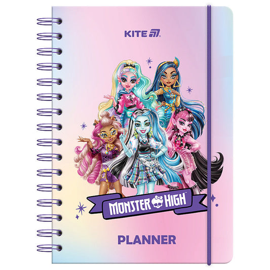 Щоденник на спіралі Kite Monster High тверда обкладинка MH25-438