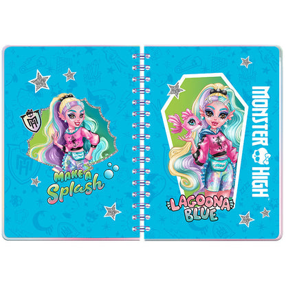 Щоденник на спіралі Kite Monster High тверда обкладинка MH25-438