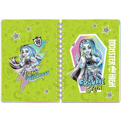 Щоденник на спіралі Kite Monster High тверда обкладинка MH25-438