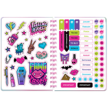 Щоденник на спіралі Kite Monster High тверда обкладинка MH25-438