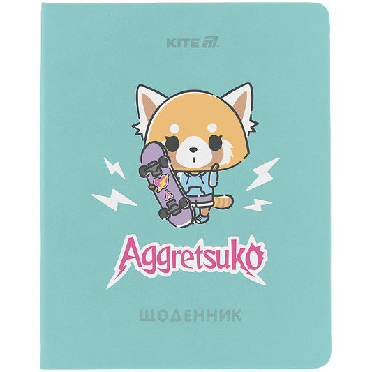 Щоденник шкільний Kite Aggretsuko м'яка обкладинка PU AR25-283