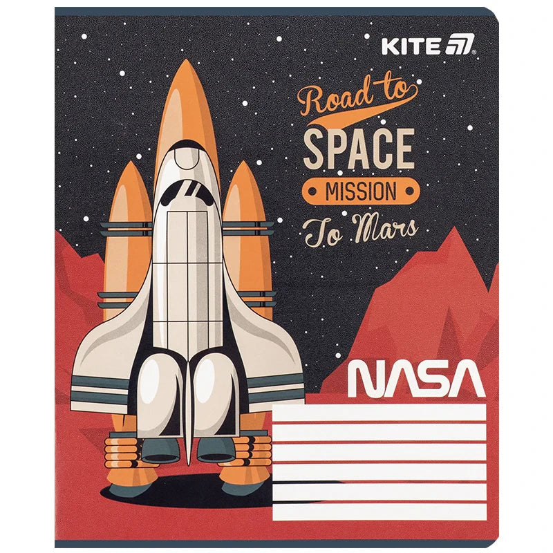 Зошит шкільний Kite NASA, 12 аркушів, клітинка NS25-232