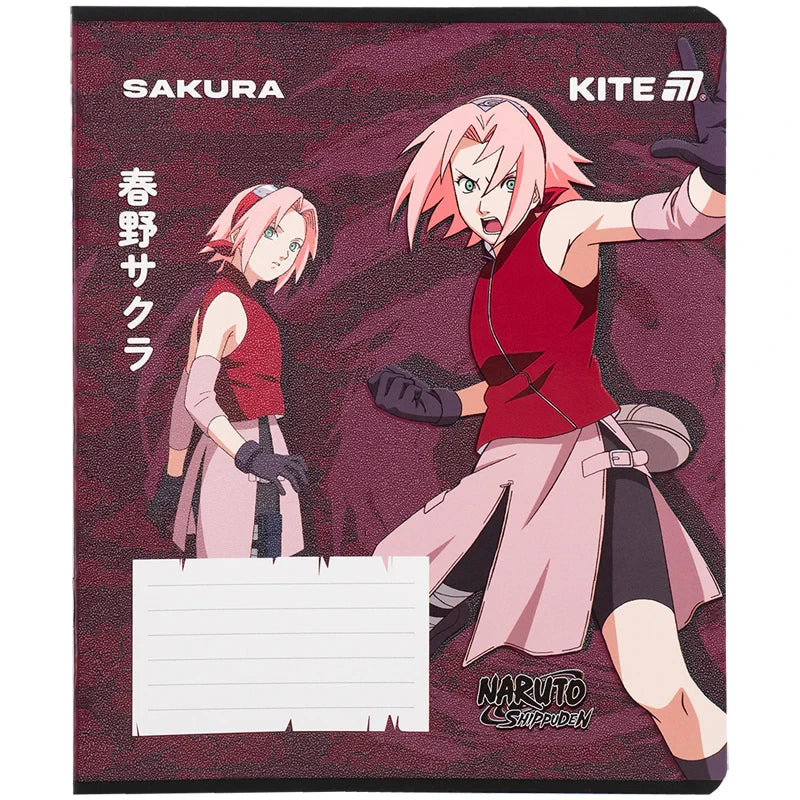 Зошит шкільний Kite Naruto, 12 аркушів, клітинка NR25-232