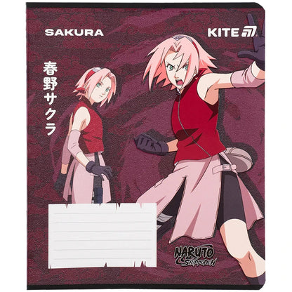 Зошит шкільний Kite Naruto, 12 аркушів, клітинка NR25-232