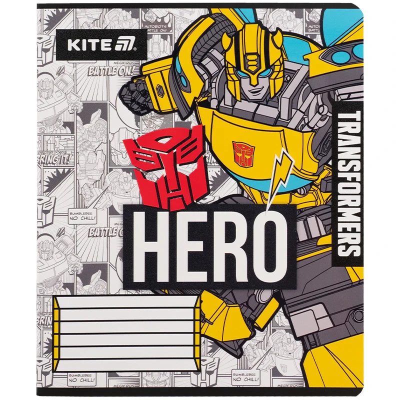 Зошит шкільний Kite Transformers, 12 аркушів, клітинка TF25-232
