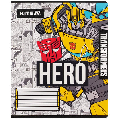 Зошит шкільний Kite Transformers, 12 аркушів, клітинка TF25-232
