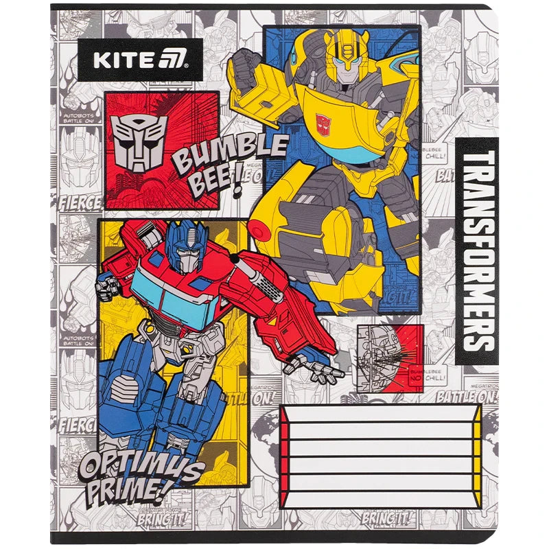Зошит шкільний Kite Transformers, 12 аркушів, клітинка TF25-232