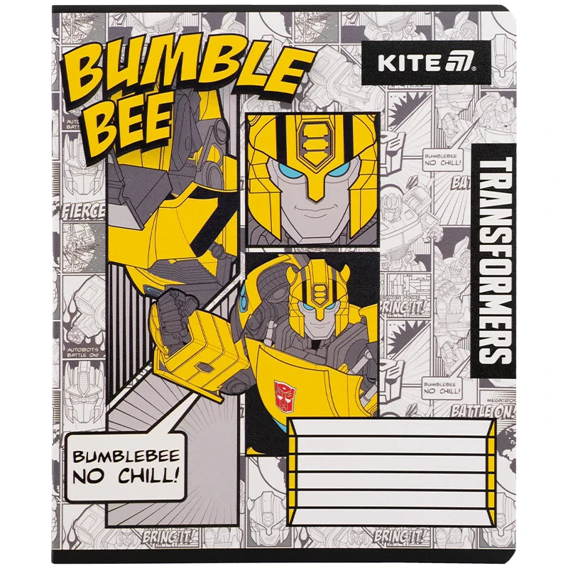 Зошит шкільний Kite Transformers, 12 аркушів, клітинка TF25-232